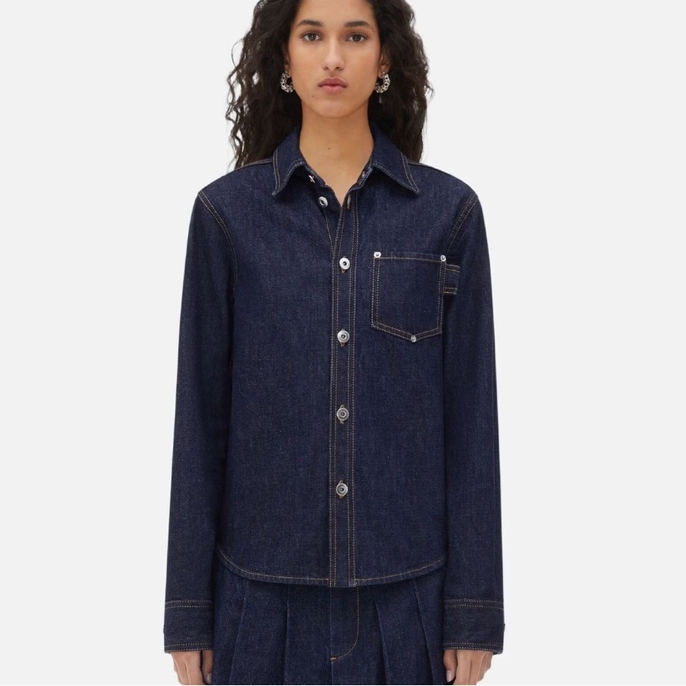 Bottega Venetia denim shirt women size 40